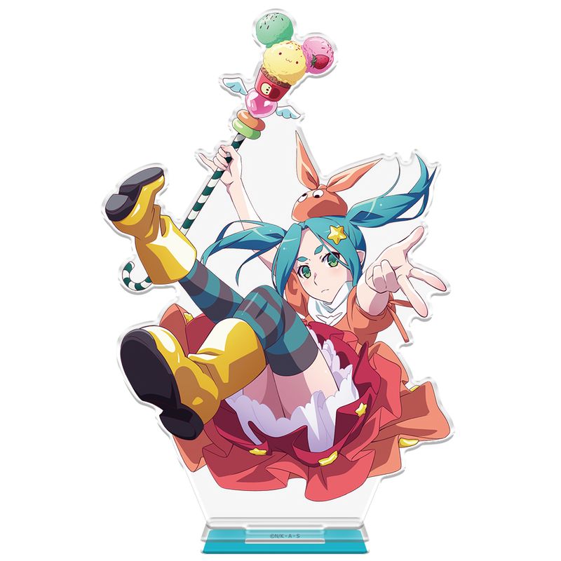 ラスト 化物語 物語シリーズ 受注限定 スクエアクッション 斧乃木余接 物語>シリーズ_アクリルキャラスタンド 斧乃木余接 ステッキver