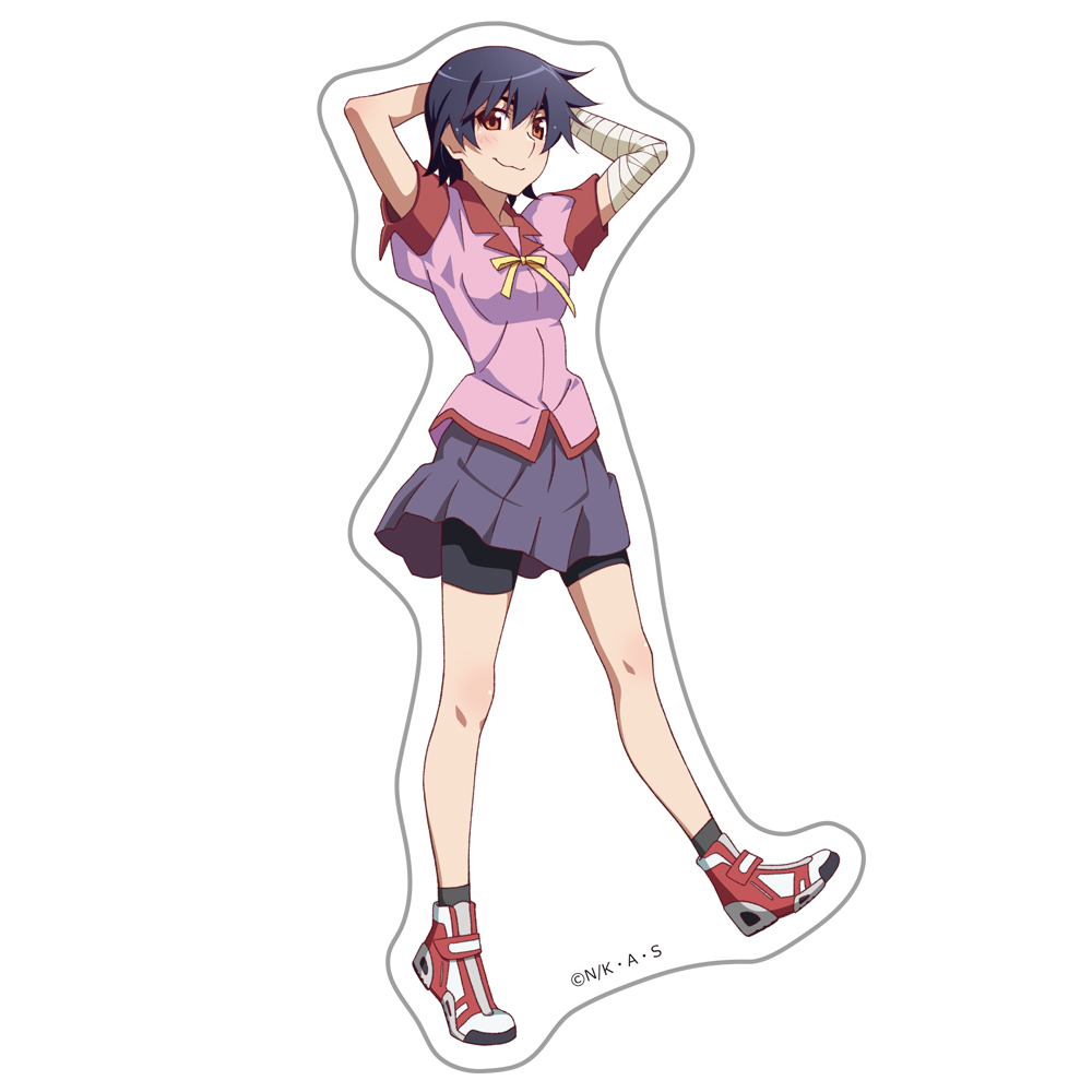 <物語>シリーズ_ダイカットステッカー 神原駿河