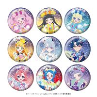 ひみつのアイプリ_トレーディングホロ缶バッジ【OPP/9個入り