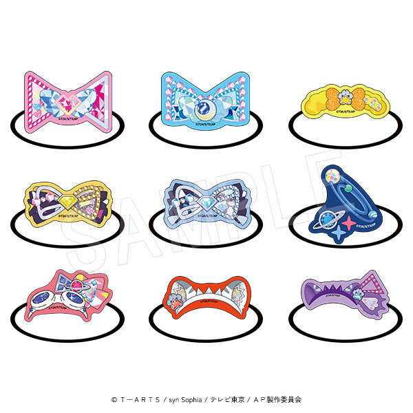 ひみつのアイプリ_アクリルバズリウムヘアゴム【OPP/9個入り】