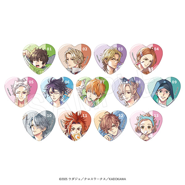 BROTHERS CONFLICT_トレーディングハート缶バッジ モーニングルーティンVer.　【BOX/13個入り】