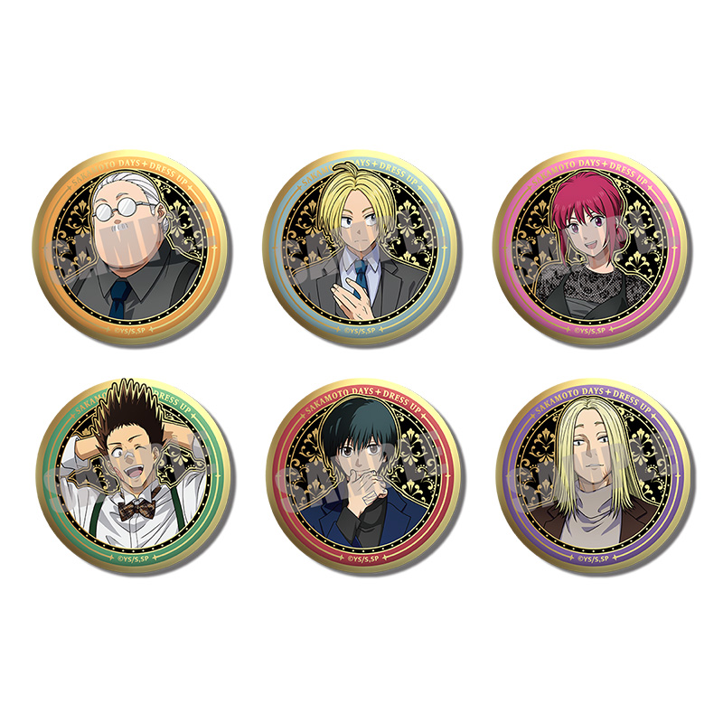 SAKAMOTO DAYS_トレーディングラグジュアリーメタル缶バッジ Dress up ver.　【BOX／6個入り】