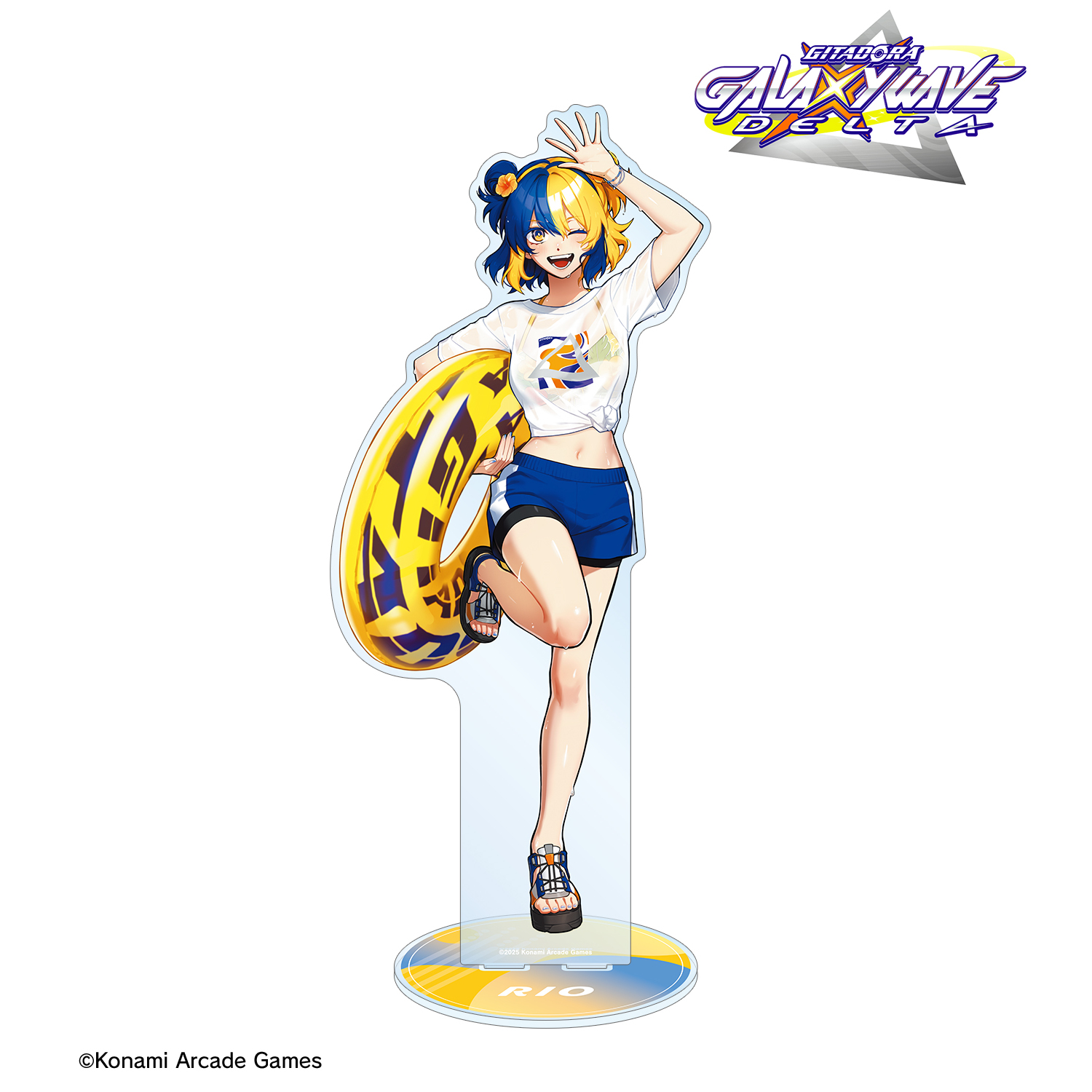 GITADORA GALAXY WAVE DELTA_描き下ろし 璃音 水着ver. 特大アクリルスタンド