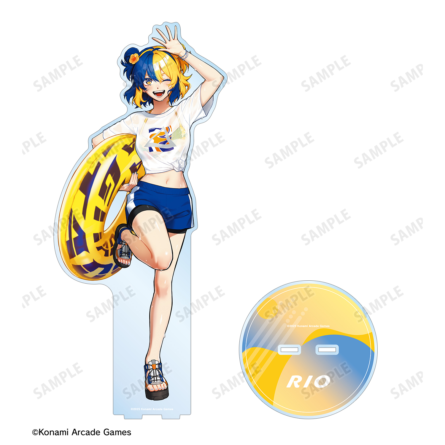 GITADORA GALAXY WAVE DELTA_描き下ろし 璃音 水着ver. 特大アクリル