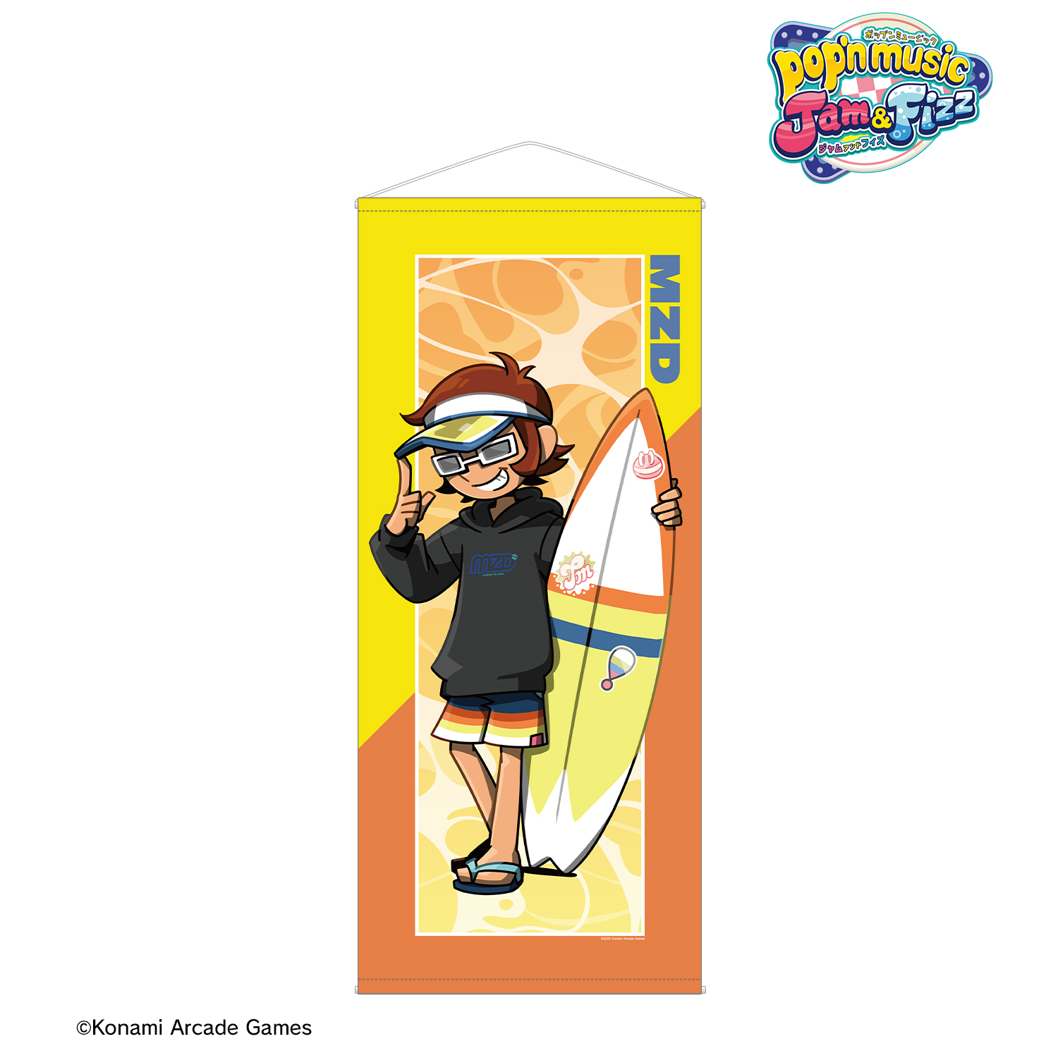 pop'n music Jam&Fizz_描き下ろし MZD 水着ver. タペストリー