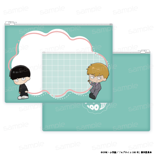 モブサイコ100 ?_ちびキャラクリアポーチ【影山 茂夫＆霊幻 新隆】