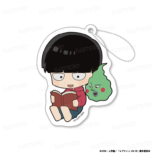 モブサイコ100 ?_蓄光アクリルキーホルダーwithエクボ【影山 茂夫】