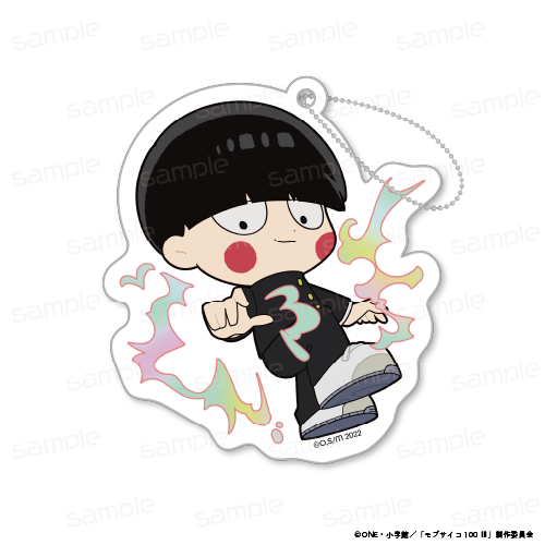 モブサイコ100 Ⅲ_蓄光アクリルキーホルダーwithエクボ【影山 茂夫　憑依】