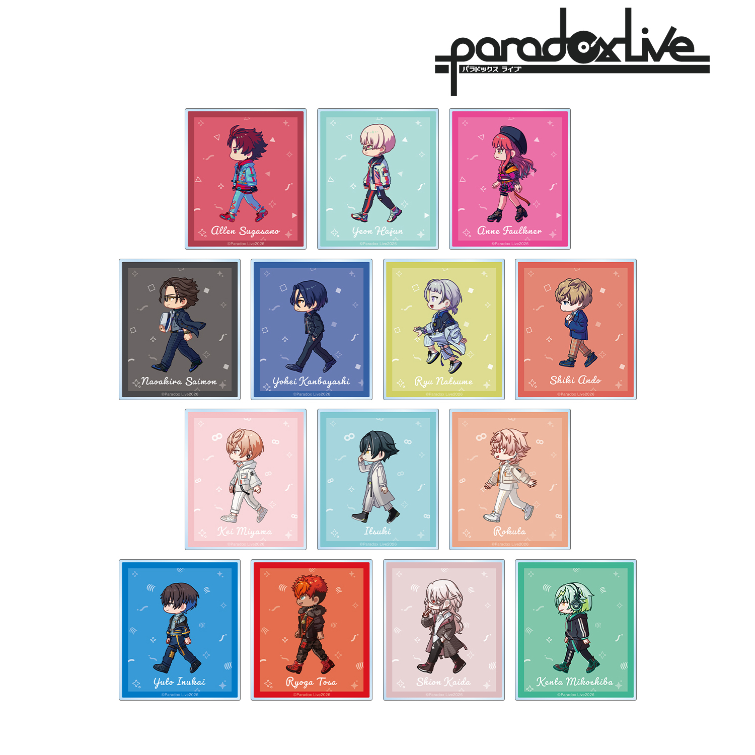 Paradox Live_トレーディング ちびとこ アクリルカード ver.A(単位/コンプリートBOX)【BOX／14パック入り】