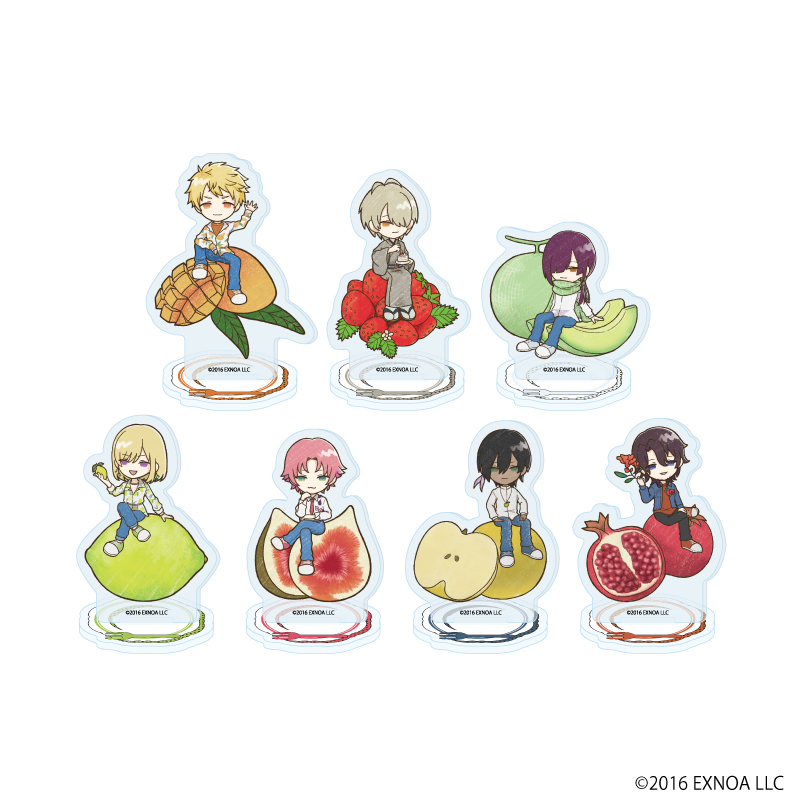 文豪とアルケミスト_アクリルぷちスタンド21/フルーツver. コンプリートセット(全7種)(グラフアートイラスト)【コンプリートセット/7個入り】