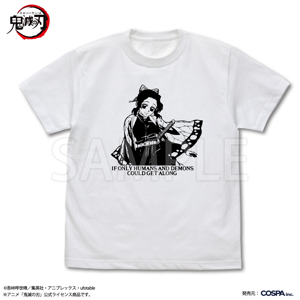 鬼滅の刃_Mサイズ_胡蝶しのぶ 蟲の呼吸 Tシャツ/WHITE