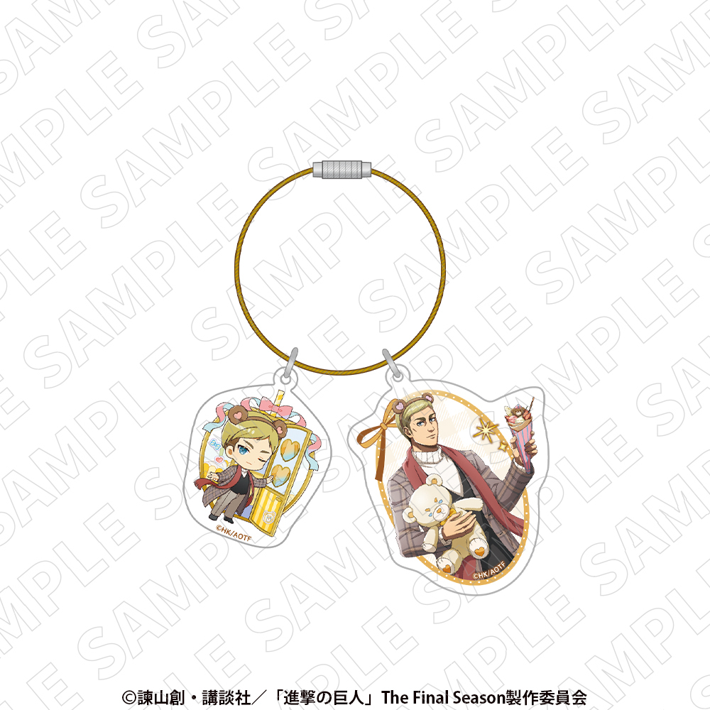 進撃の巨人_アクリルワイヤーキーリング（エルヴィン）
