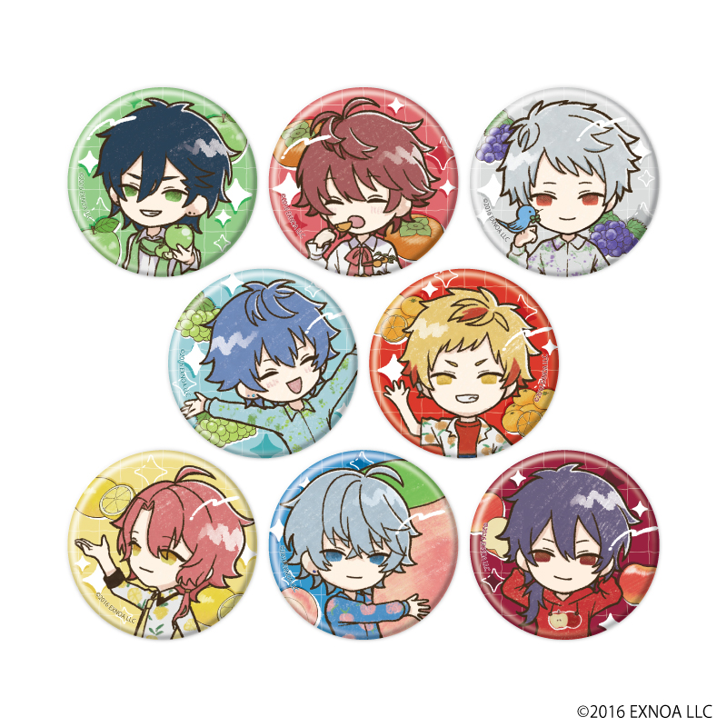 文豪とアルケミスト_缶バッジ51/フルーツver. コンプリートセット(全8種)(グラフアートイラスト)【コンプリートセット/8個入り】