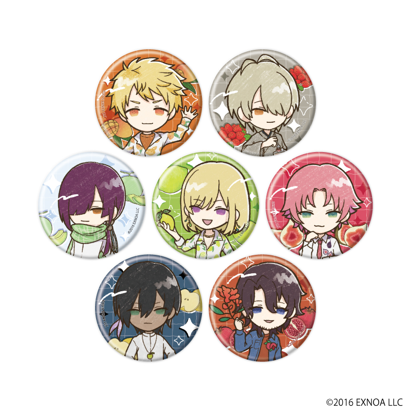 文豪とアルケミスト_缶バッジ52/フルーツver. コンプリートセット(全7種)(グラフアートイラスト)【コンプリートセット/7個入り】