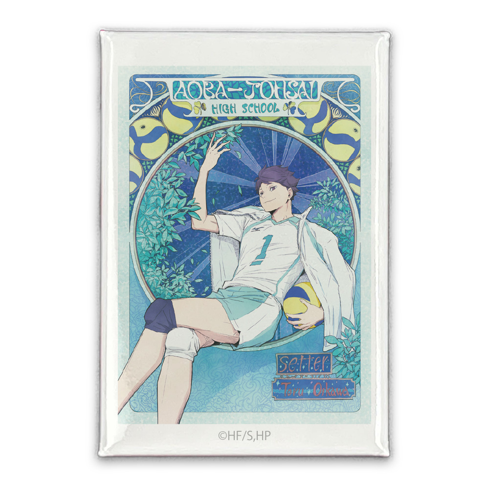 ハイキュー!!_及川 徹 スクエア缶バッジ 飛翔Ver.