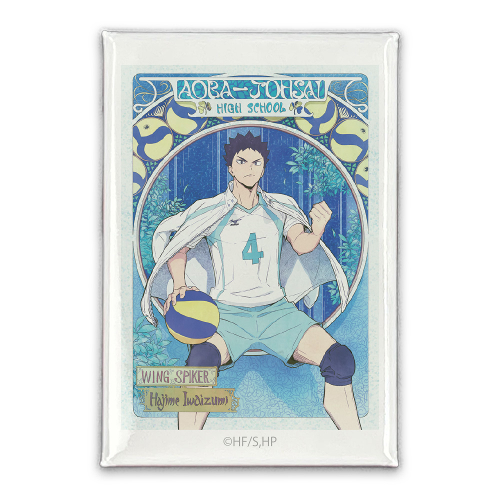 ハイキュー!!_岩泉 一 スクエア缶バッジ 飛翔Ver.