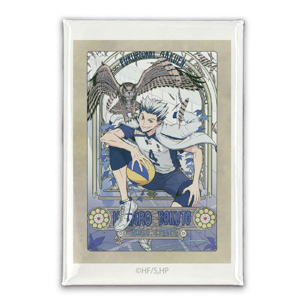 ハイキュー!!_木兎光太郎 スクエア缶バッジ 飛翔Ver.