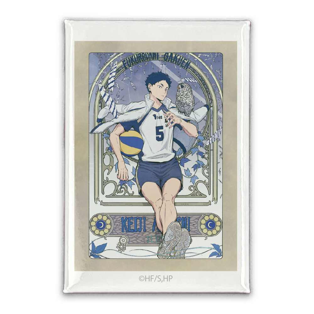 ハイキュー!!_赤葦京治 スクエア缶バッジ 飛翔Ver.