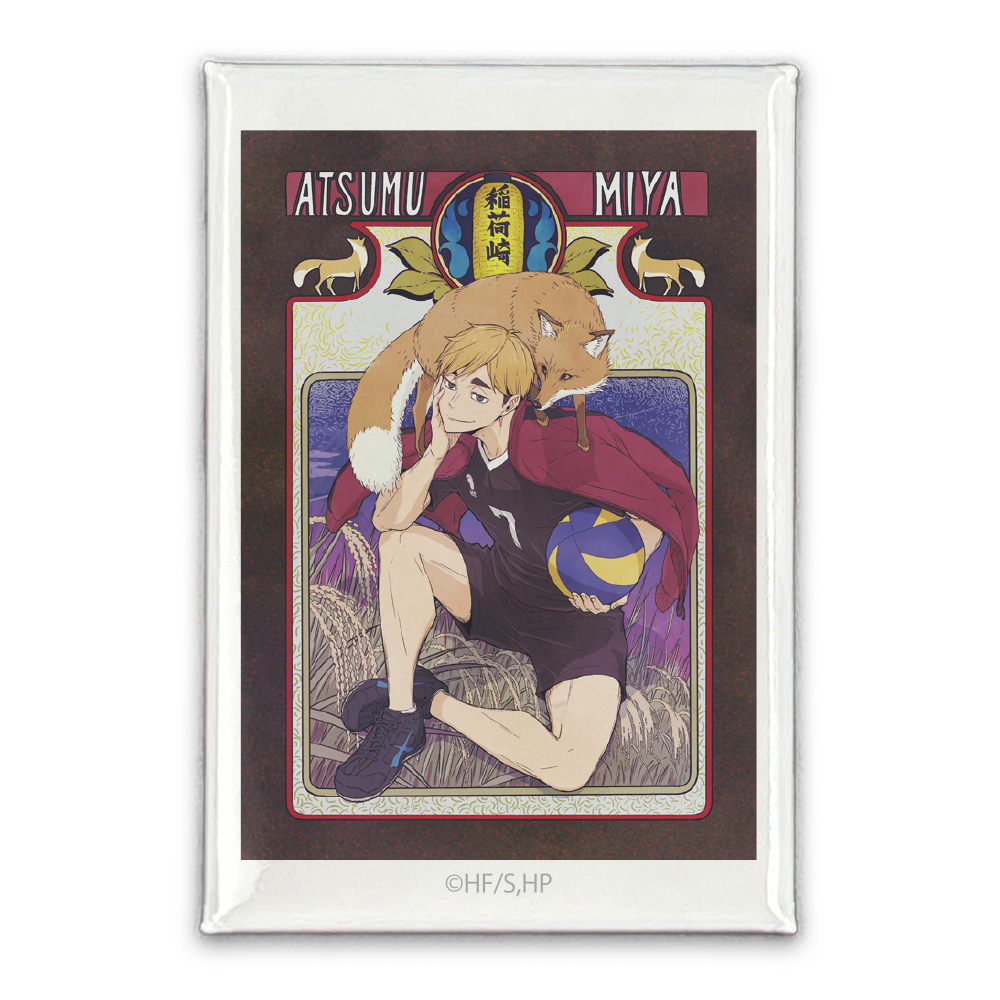 ハイキュー!!_宮 侑 スクエア缶バッジ 飛翔Ver.