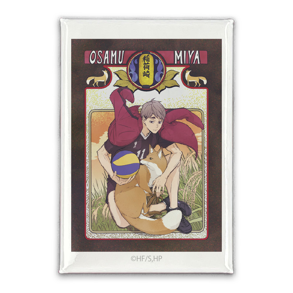 ハイキュー!!_宮 治 スクエア缶バッジ 飛翔Ver.