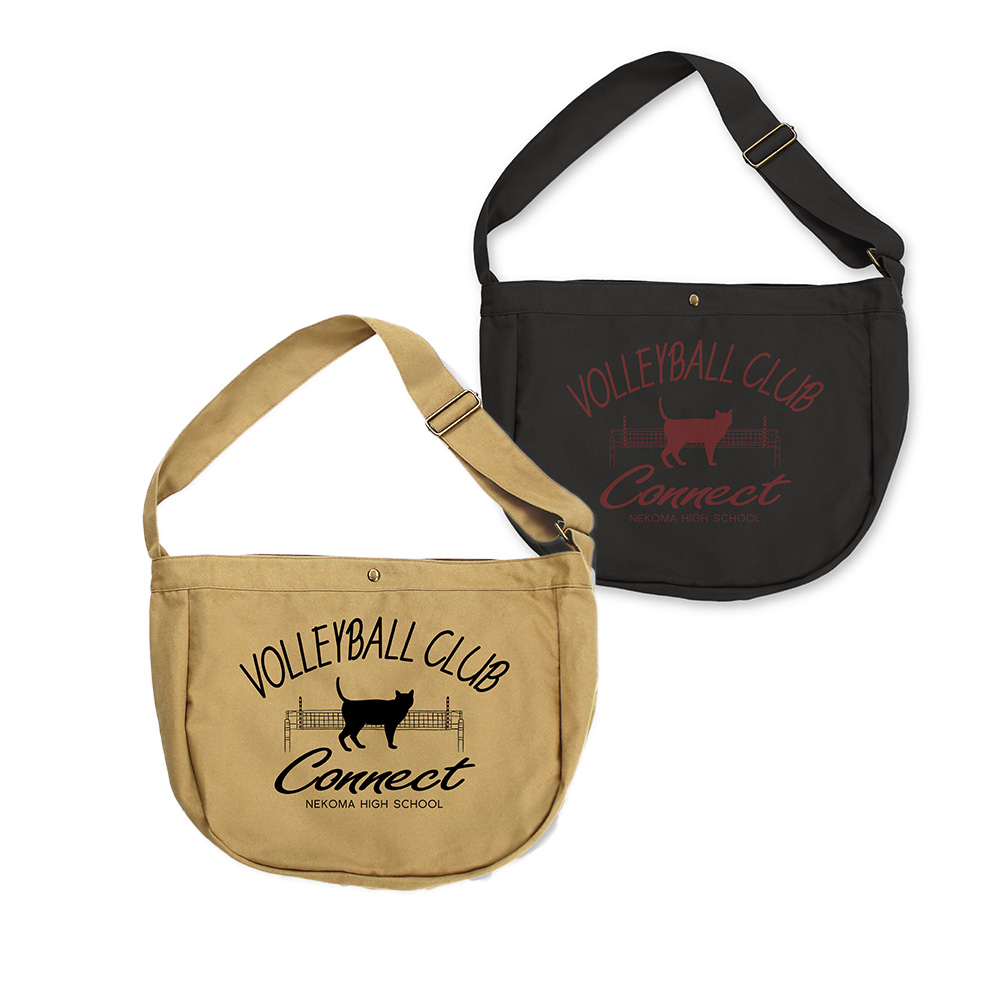 ハイキュー!!_音駒高校バレーボール部 ニュースペーパーバッグ/BLACK