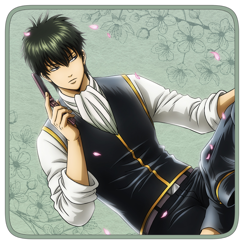 銀魂._描き下ろし 土方十四郎 フルカラーハンドタオル 小窓から覗く景色Ver.