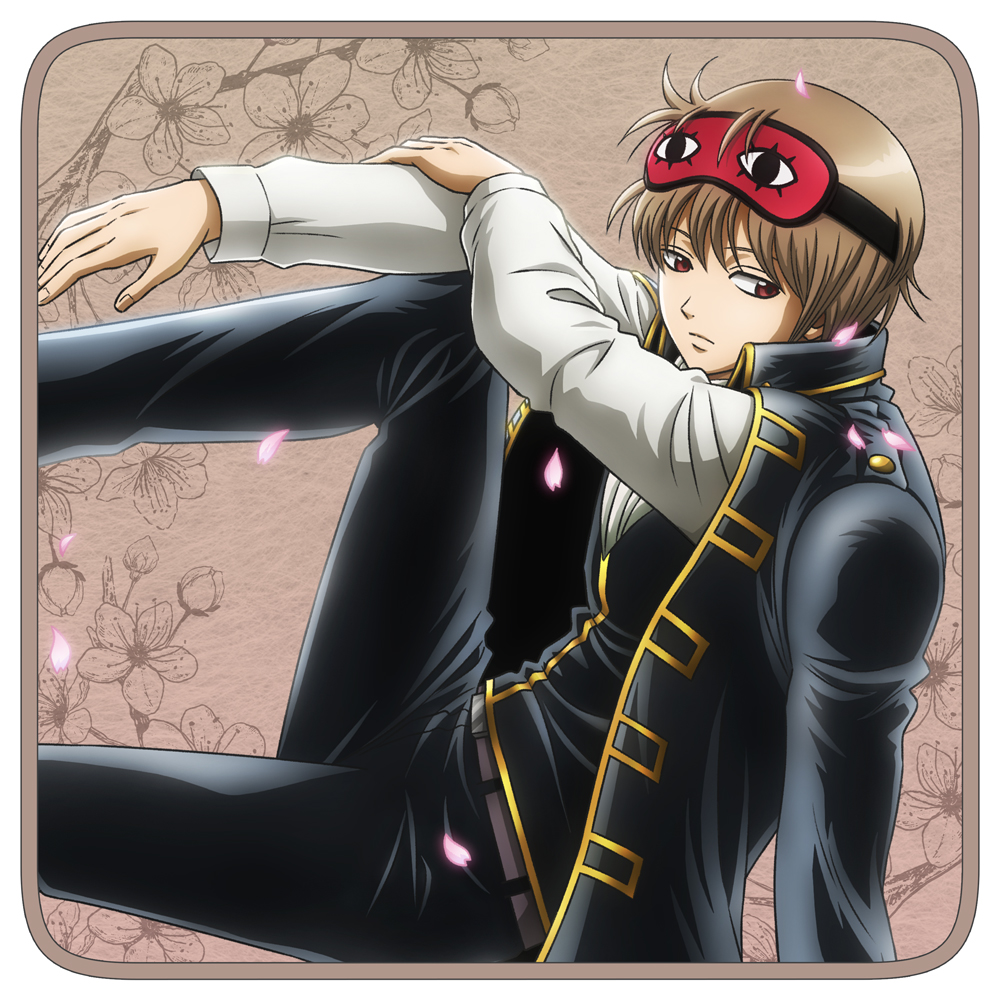 銀魂._描き下ろし 沖田総悟 フルカラーハンドタオル 小窓から覗く景色Ver.