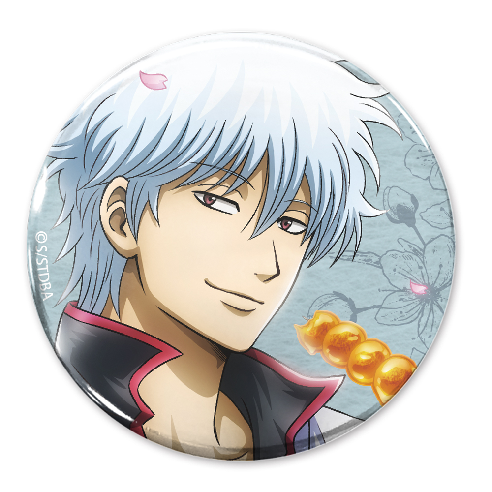 銀魂._描き下ろし 坂田銀時 65mm缶バッジ 小窓から覗く景色Ver.