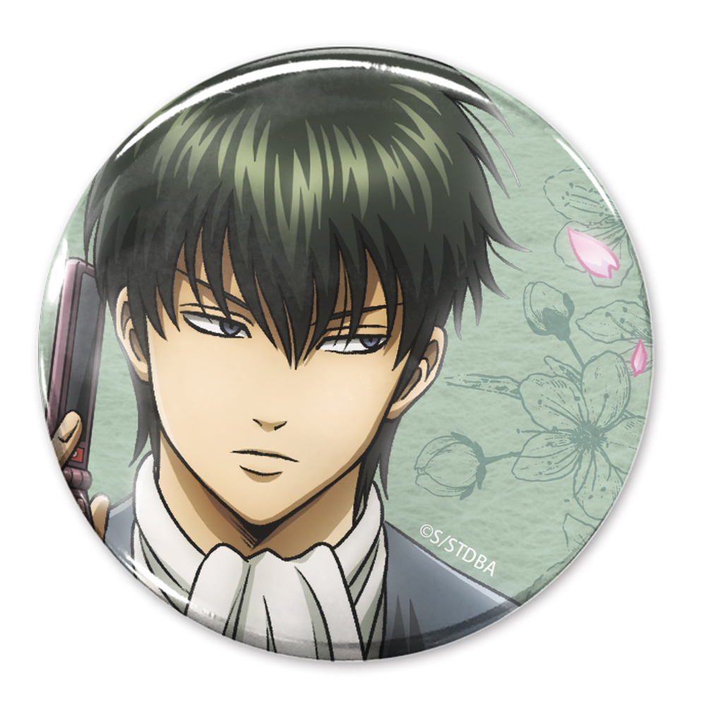 銀魂._描き下ろし 土方十四郎 65mm缶バッジ 小窓から覗く景色Ver.