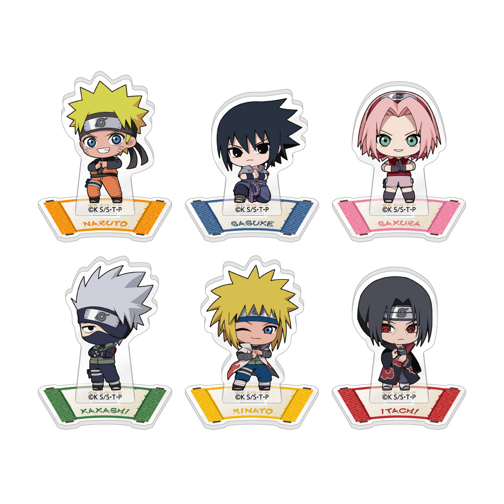 NARUTO-ナルト- 疾風伝_トレーディングちびキャラアクリルスタンド【コンプリートBOX／6個入り】