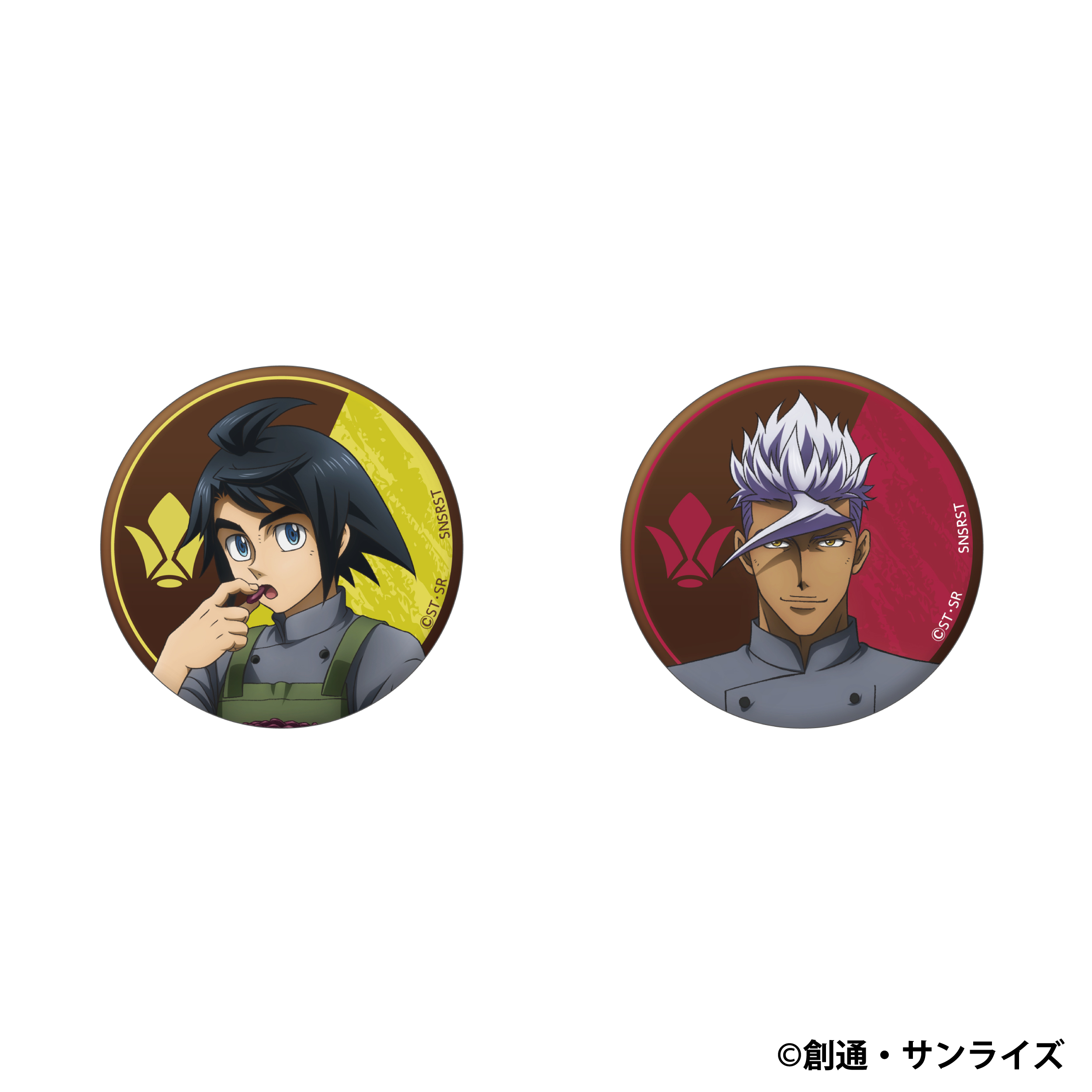 機動戦士ガンダム 鉄血のオルフェンズ_缶バッジセット／三日月・オーガス＆オルガ・イツカ　Patissier Style