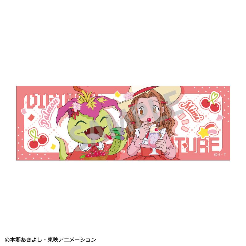 デジモンアドベンチャー_ロングスクエア缶バッジ 太刀川ミミ＆パルモン