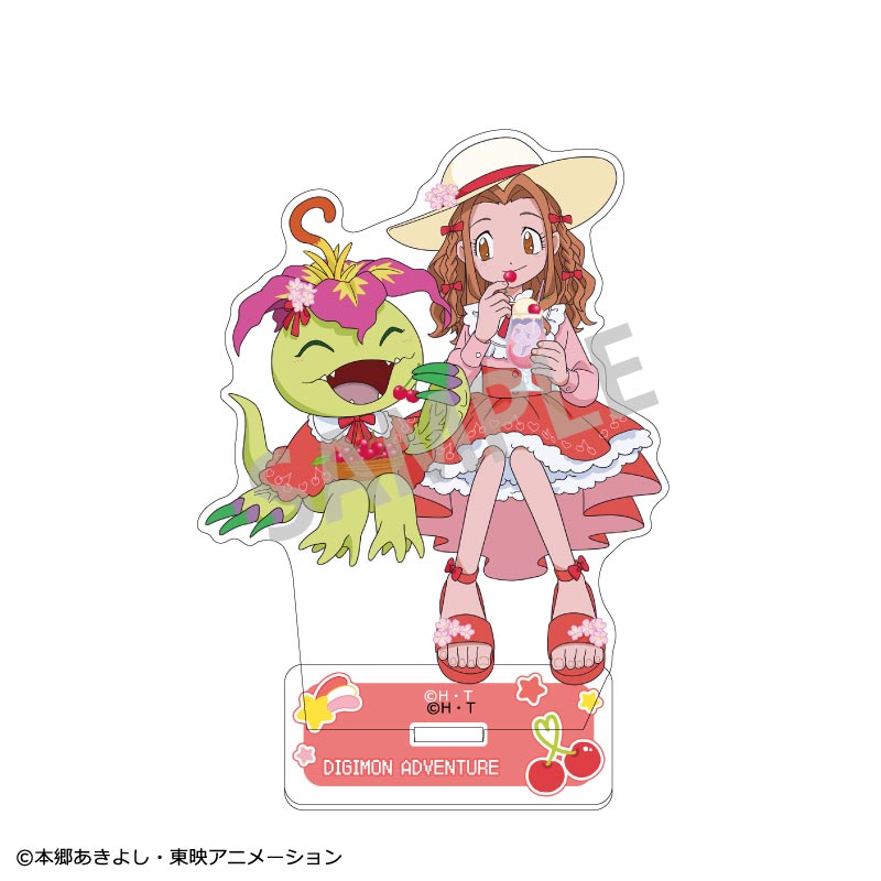 デジモンアドベンチャー_アクリルスタンド（ペア）　太刀川ミミ＆パルモン/フルーツパーティー