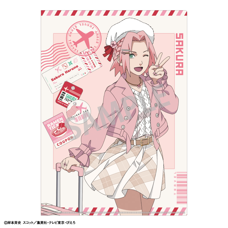 NARUTO-ナルト- 疾風伝_A4シングルクリアファイル　春野サクラ／ぶらっと旅の巻！