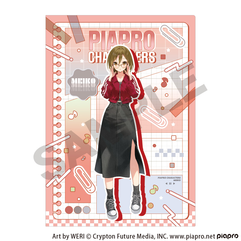 初音ミク_シングルクリアファイル　MEIKO　メガネスタイル