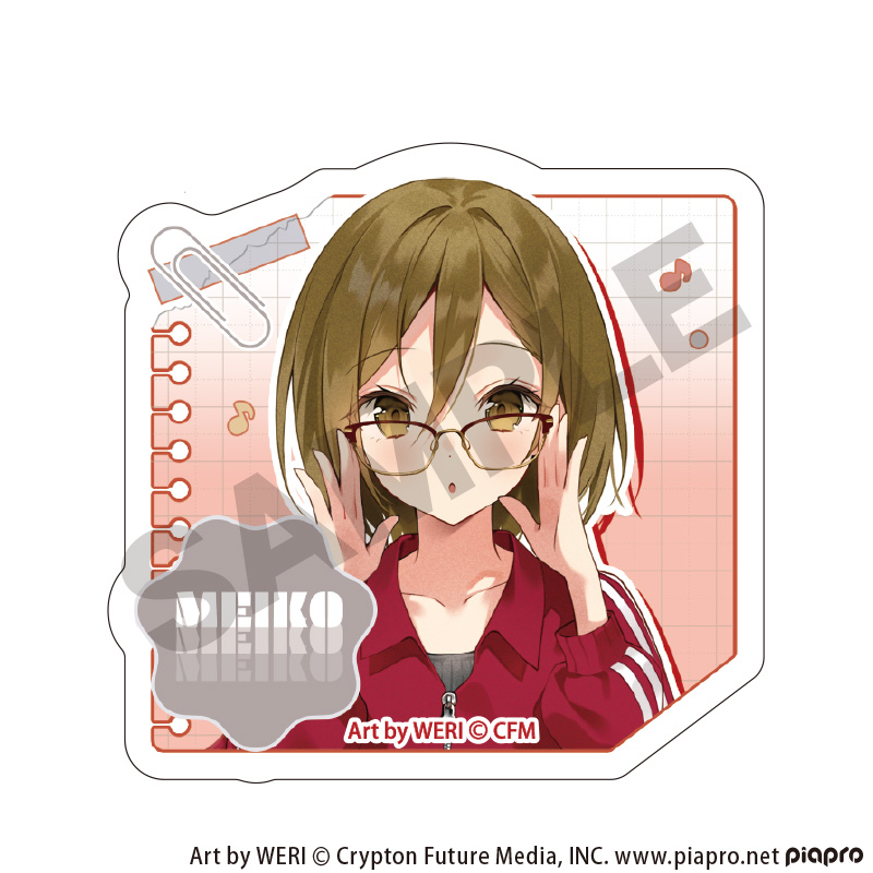 初音ミク_アクリルヘアクリップ　MEIKO　メガネスタイル