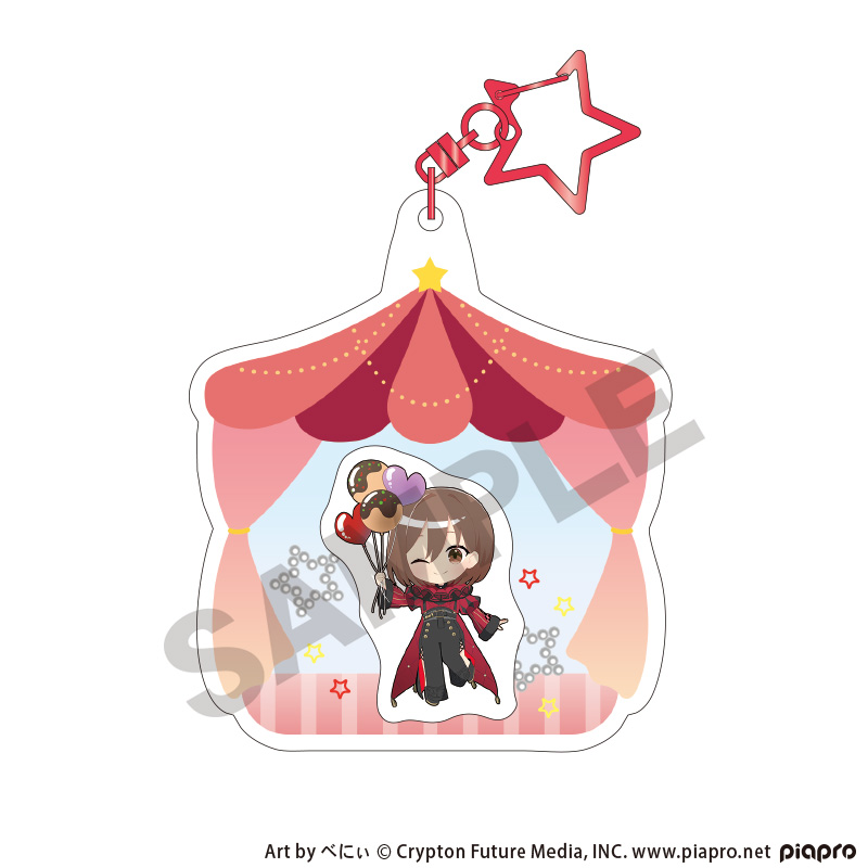 初音ミク_エアインキーチェーン　MEIKO　ブラックサーカスミニキャラ