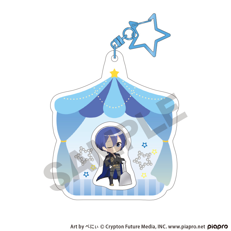 初音ミク_エアインキーチェーン　KAITO　ブラックサーカスミニキャラ