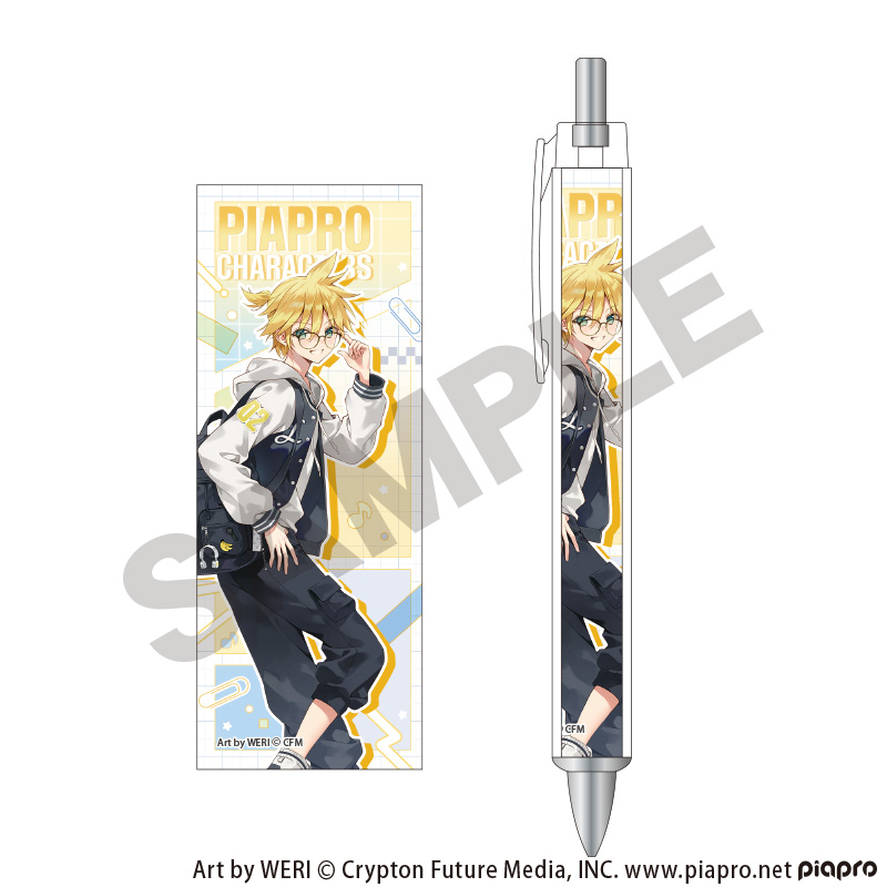 初音ミク_太軸シャープ　鏡音レン　メガネスタイル