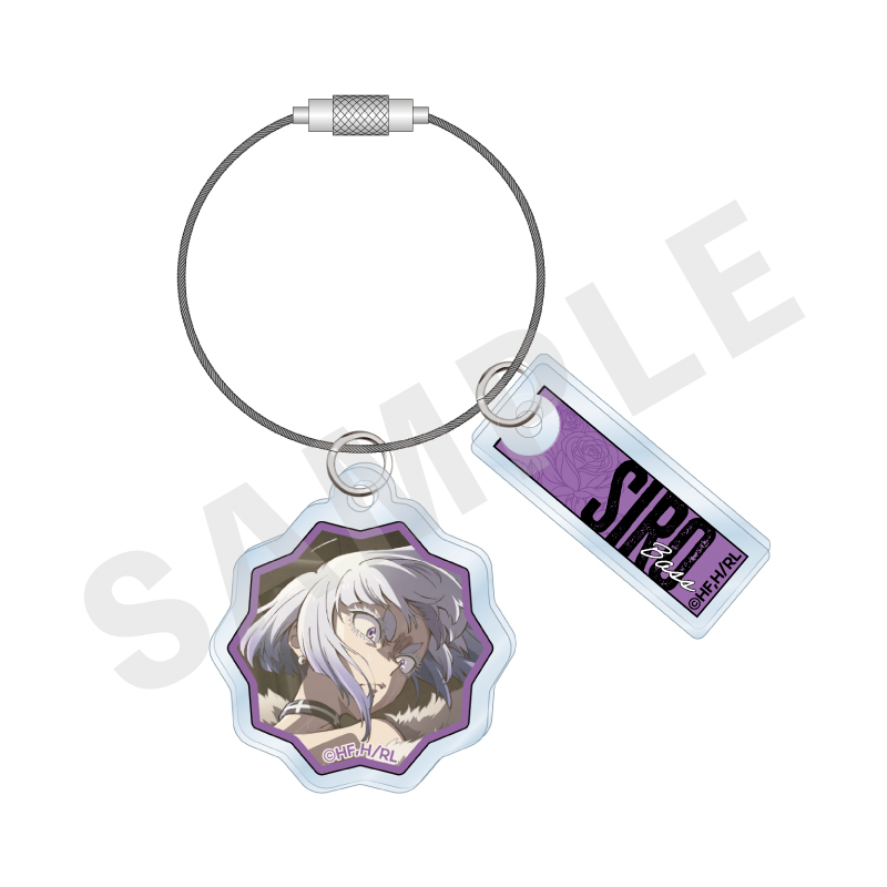 ロックは淑女の嗜みでして_ワイヤー付きアクリルチャーム（白矢環）