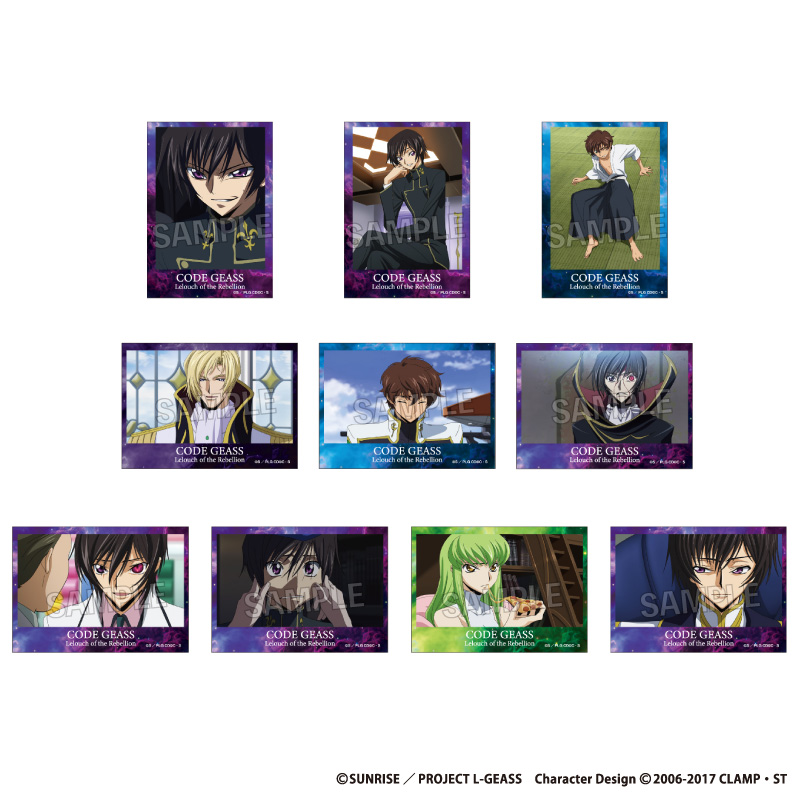 コードギアス 反逆のルルーシュ_トレーディング ホロステッカー vol.3　BOX1【BOX／10パック入り】