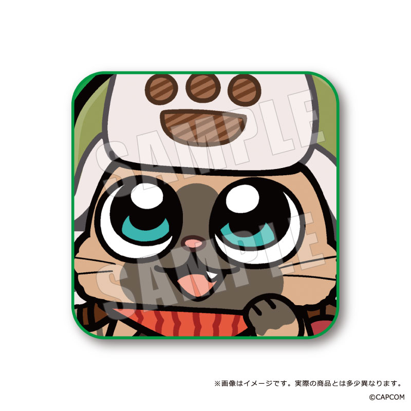 モンスターハンターワイルズ×ぶくぶ_ふぇいすタオル 02 オトモアイルー ホープ装備