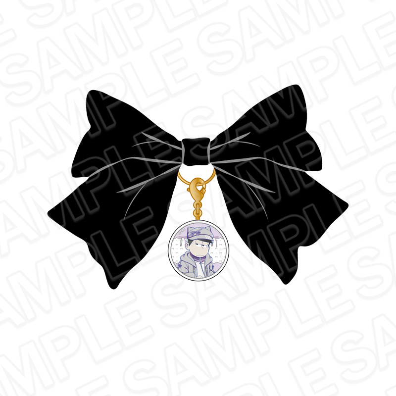 おそ松さん_ガラスリボンチャーム 一松 中華風リボン ver.