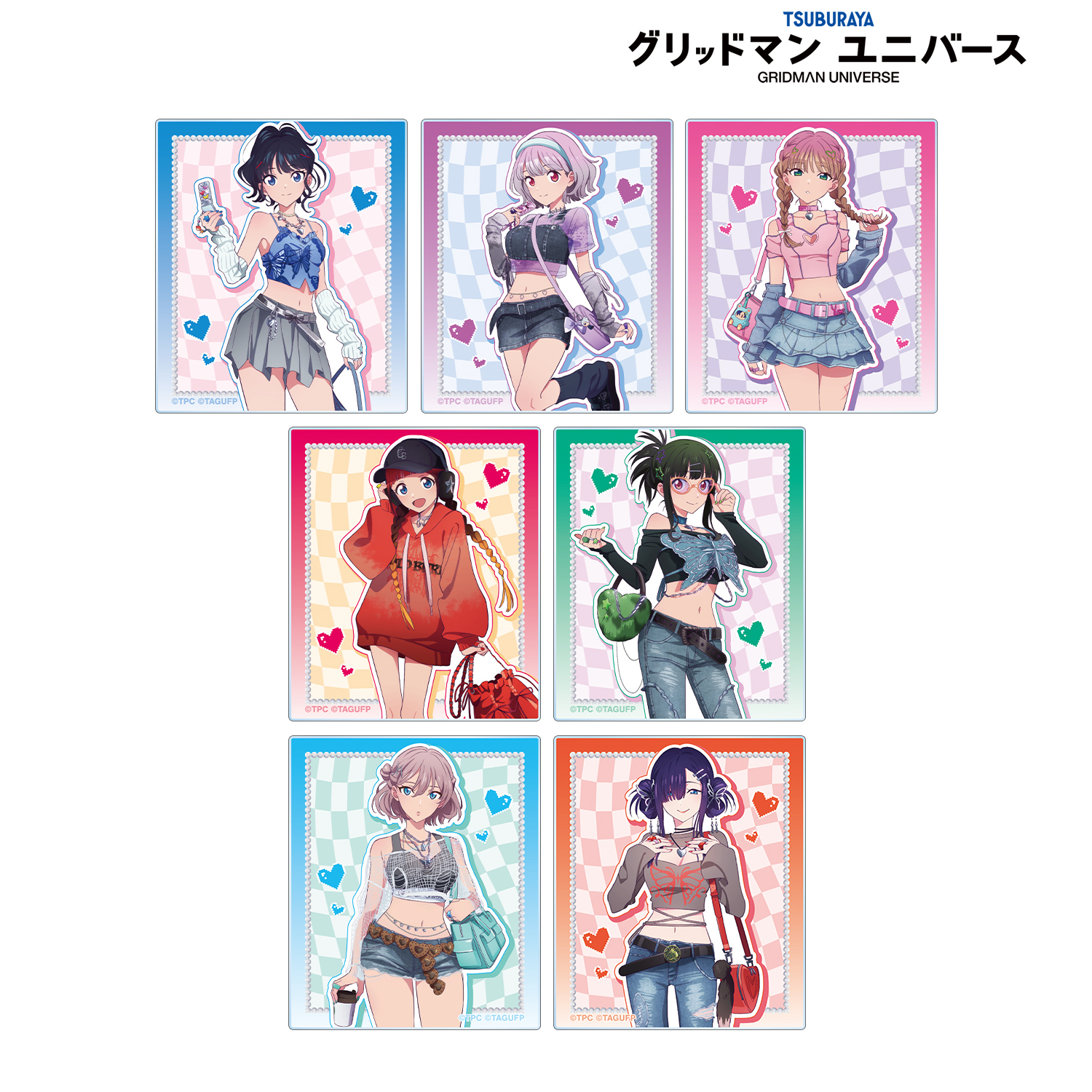 グリッドマン ユニバース_描き下ろし Y2K ver. トレーディングアクリルカード(単位/コンプリートBOX)【BOX/7パック入り】