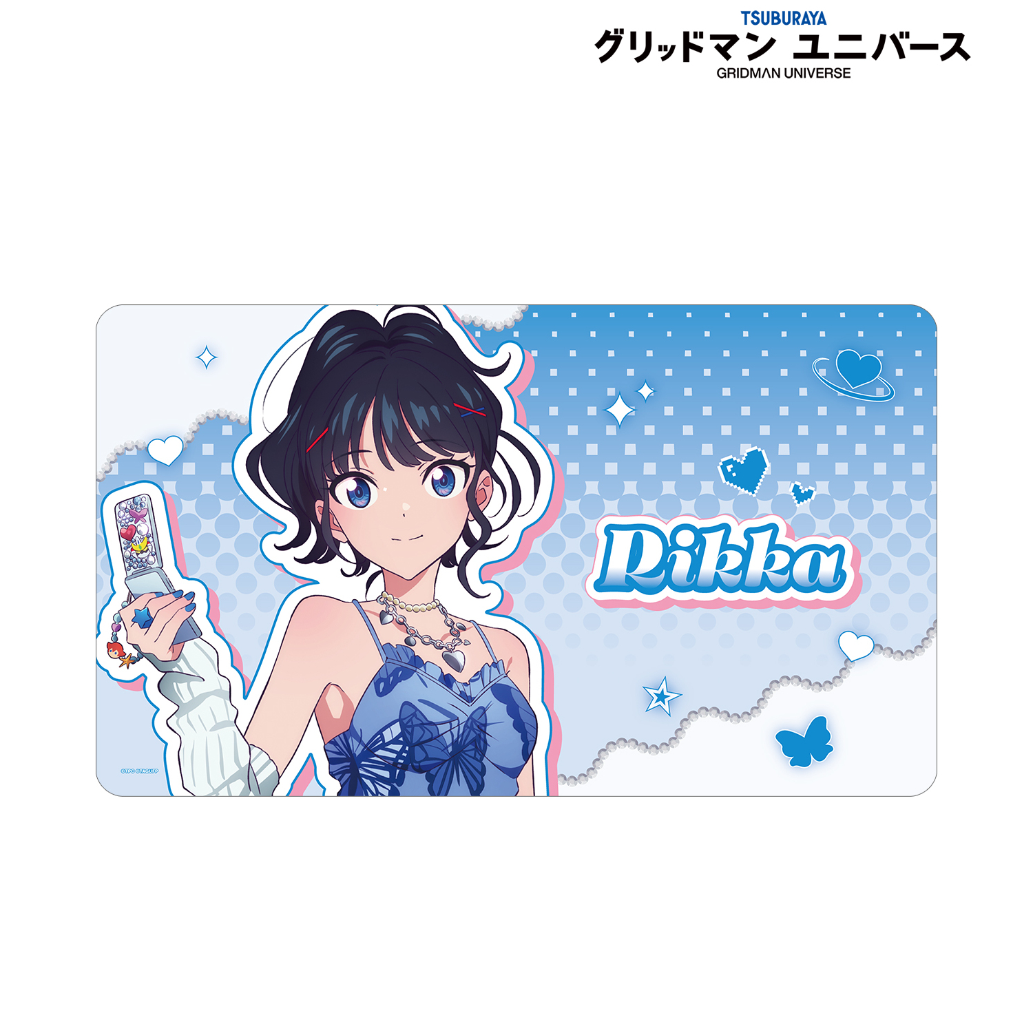 グリッドマン ユニバース_描き下ろし 宝多六花 Y2K ver. マルチデスクマット