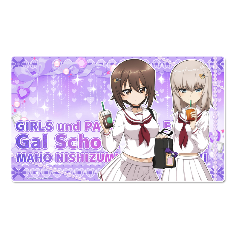 ガールズ＆パンツァー 最終章_描き下ろし デスクマット【西住まほ＆逸見エリカ】ギャル制服ver.