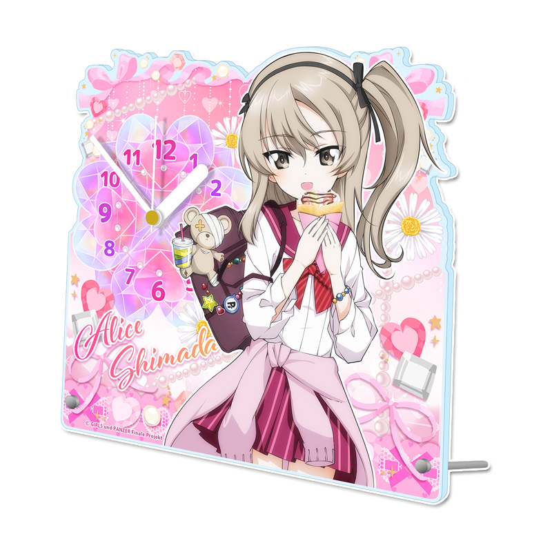 ガールズ＆パンツァー 最終章_描き下ろし アクリル置時計【島田愛里寿】ギャル制服ver.