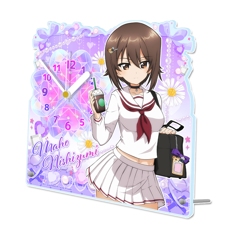 ガールズ＆パンツァー 最終章_描き下ろし アクリル置時計【西住まほ】ギャル制服ver.