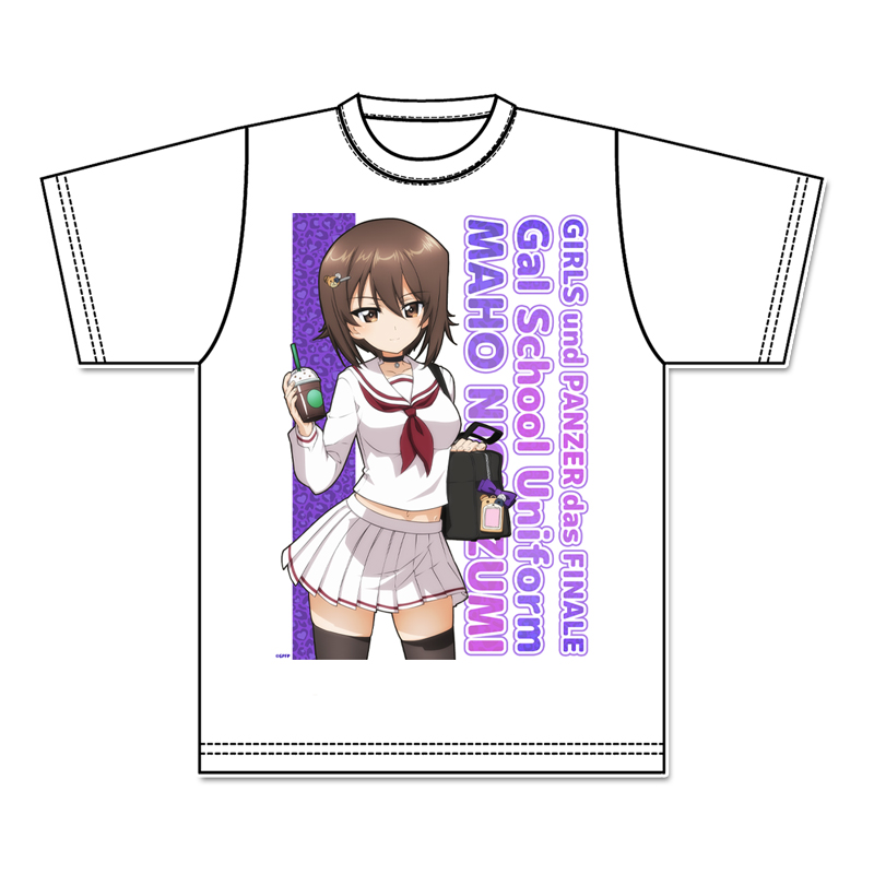 ガールズ＆パンツァー 最終章_描き下ろし グラフィックTシャツ【西住まほ】ギャル制服ver.