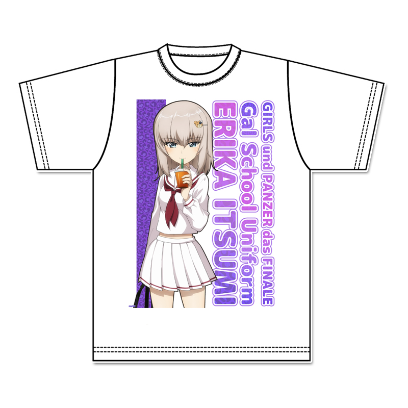 ガールズ＆パンツァー 最終章_描き下ろし グラフィックTシャツ【逸見エリカ】ギャル制服ver.